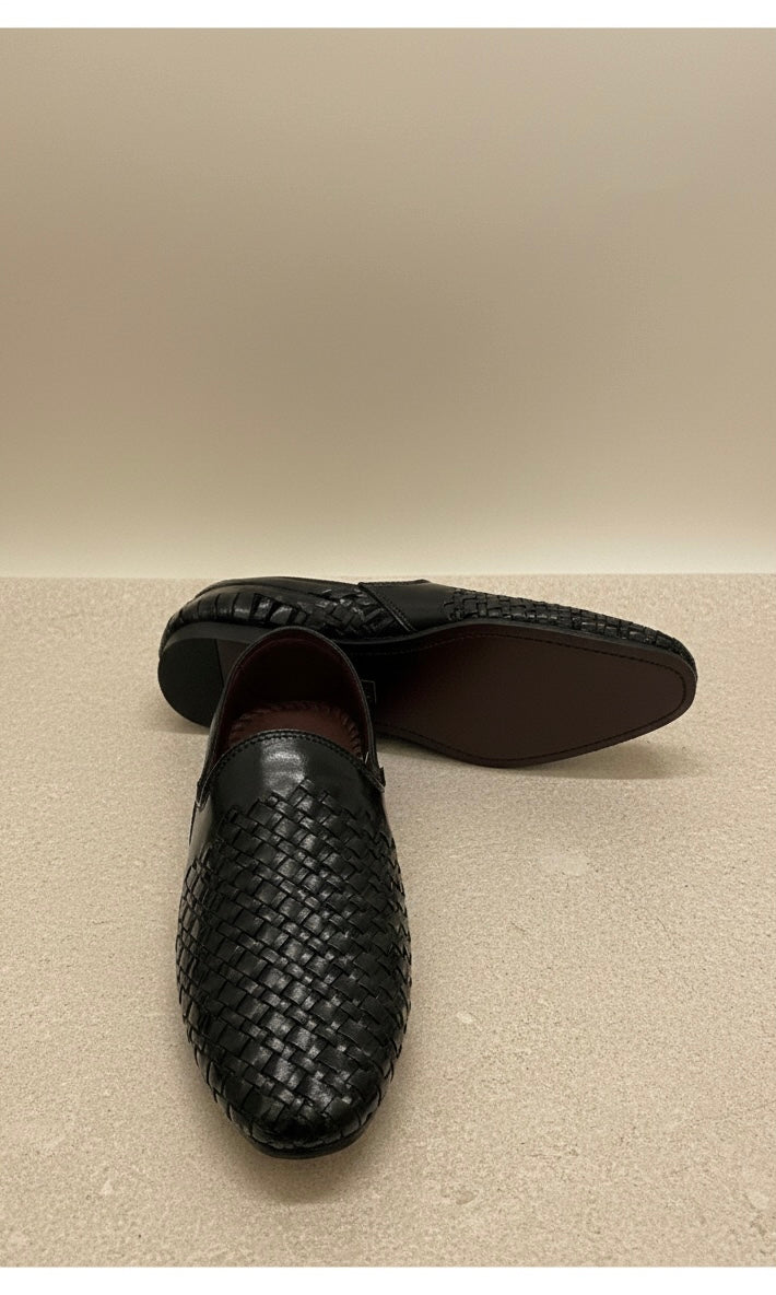 The Cognac Basket-Weave Loafer – Artisanal Trend