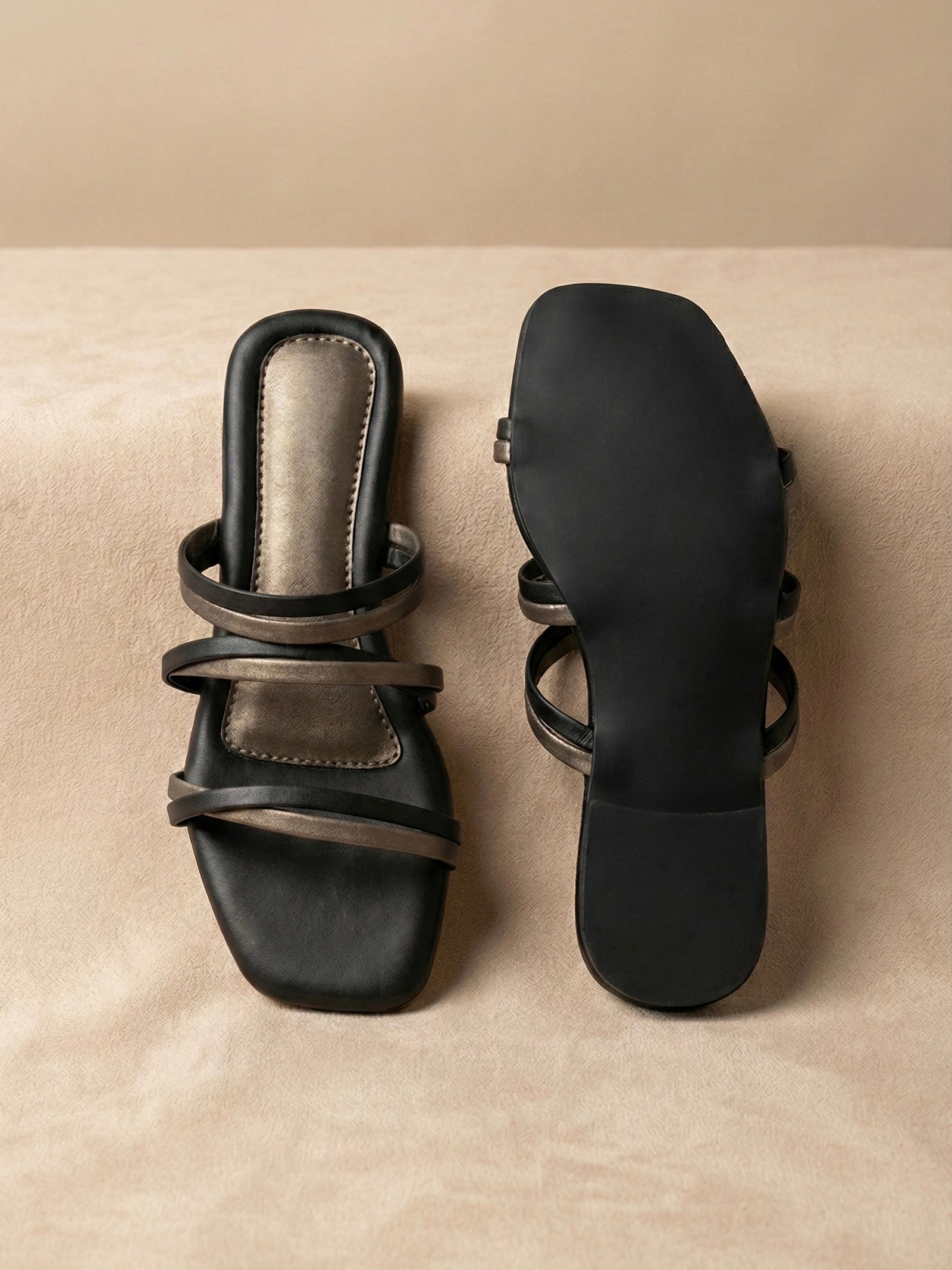 The Tri-Strap Cushioned Slide – Grip Meets Grace