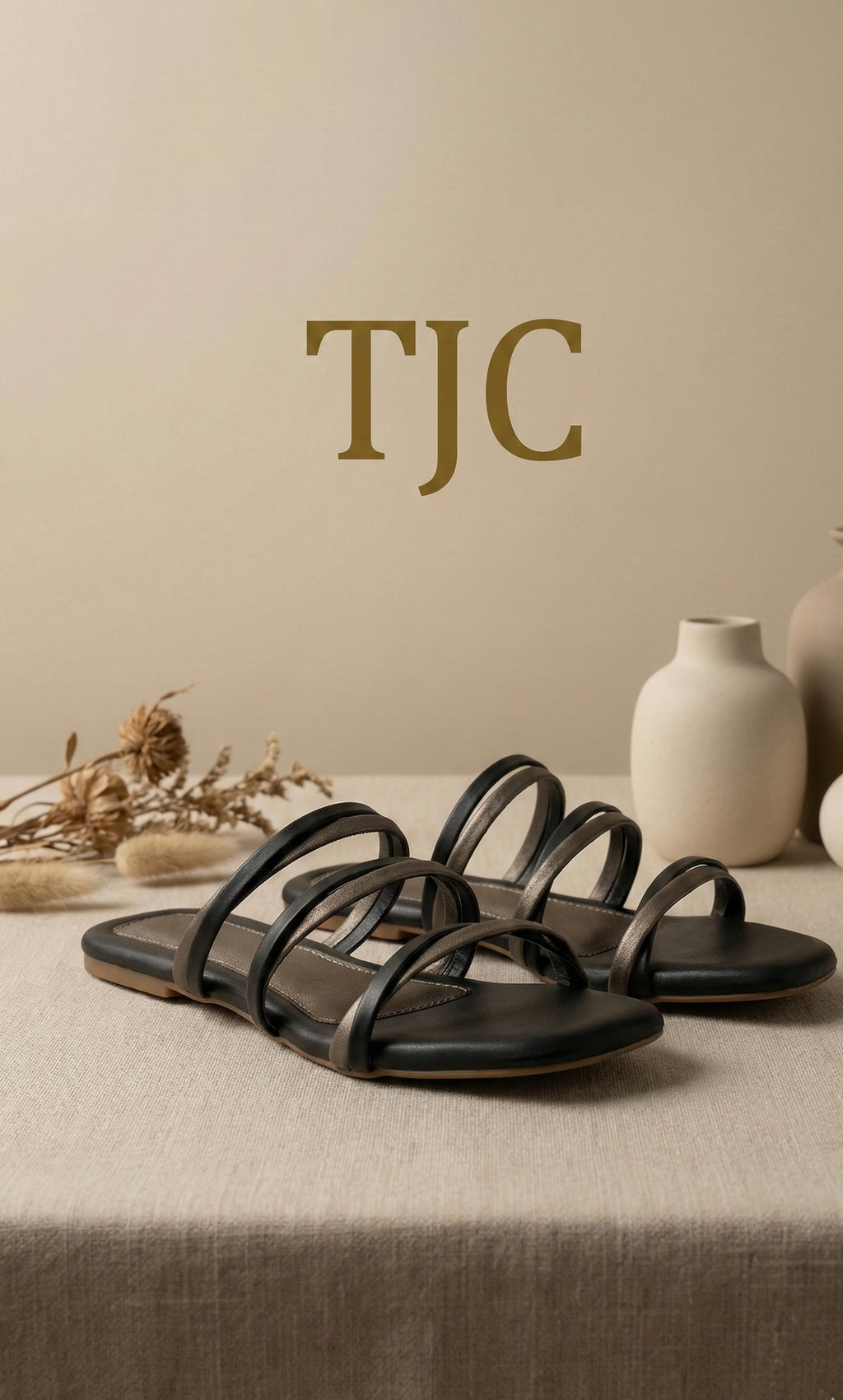 The Tri-Strap Cushioned Slide – Grip Meets Grace