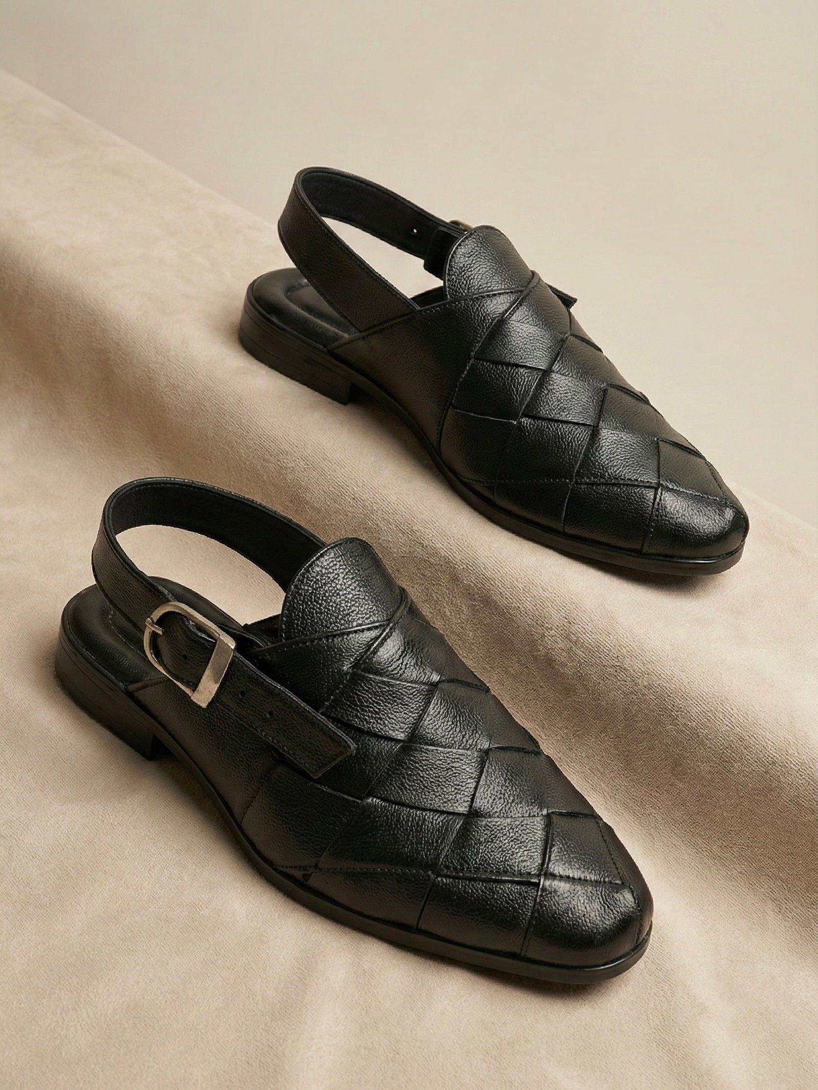 The Woven Leather Slingback – Flexible Luxury