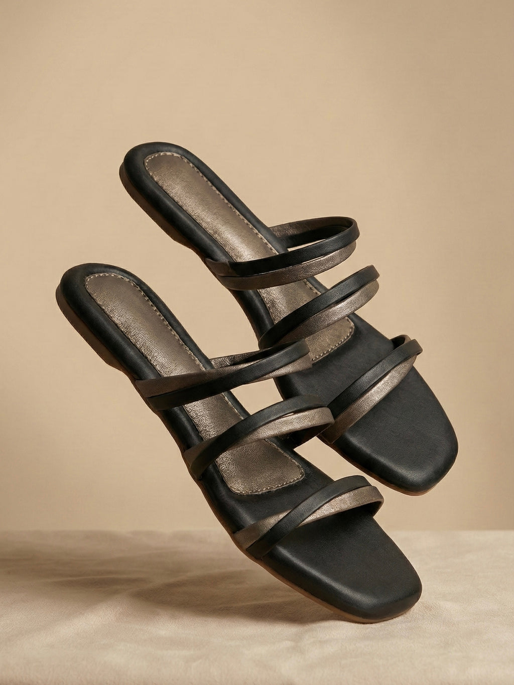 The Tri-Strap Cushioned Slide – Grip Meets Grace