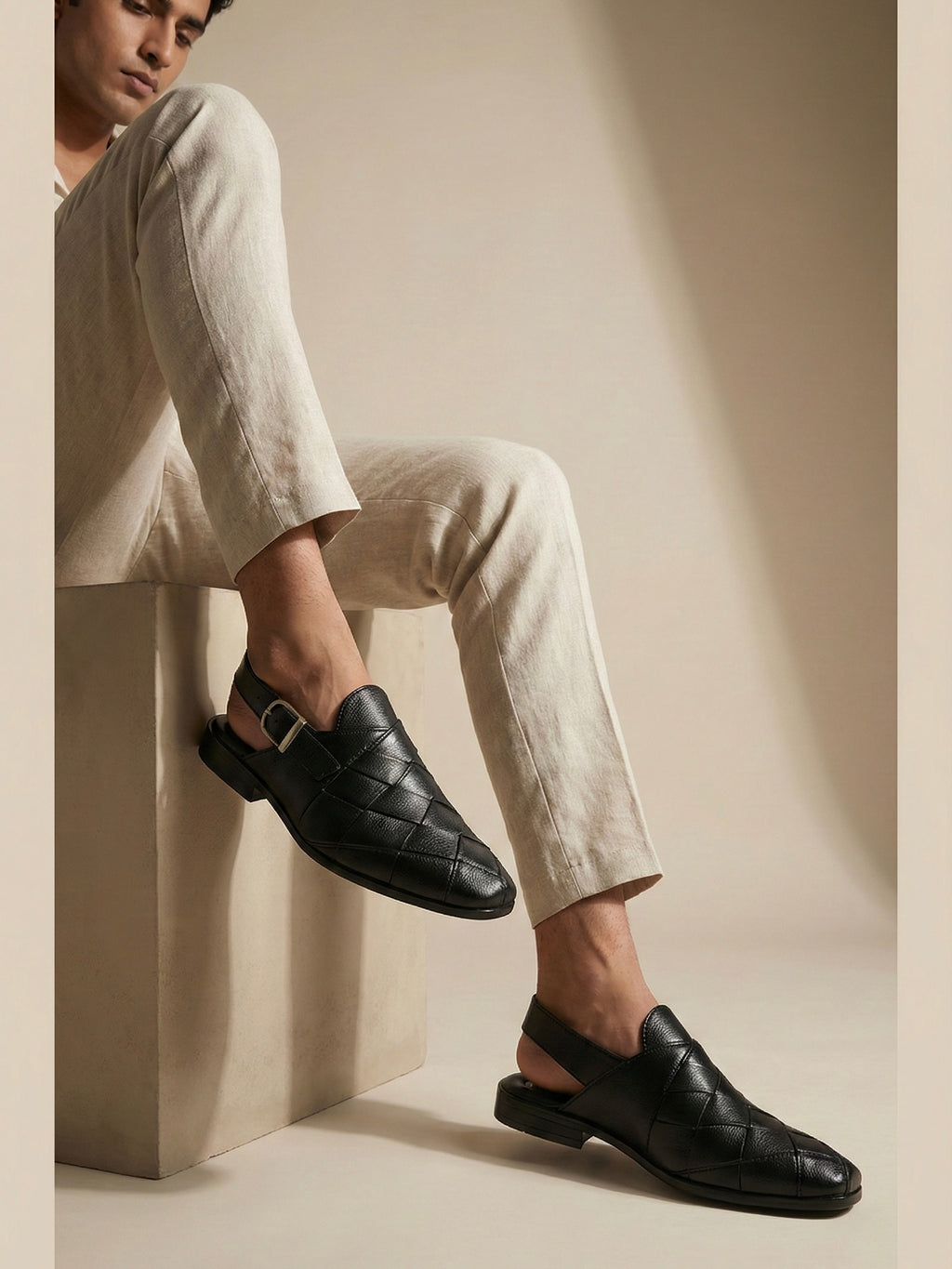 The Woven Leather Slingback – Flexible Luxury