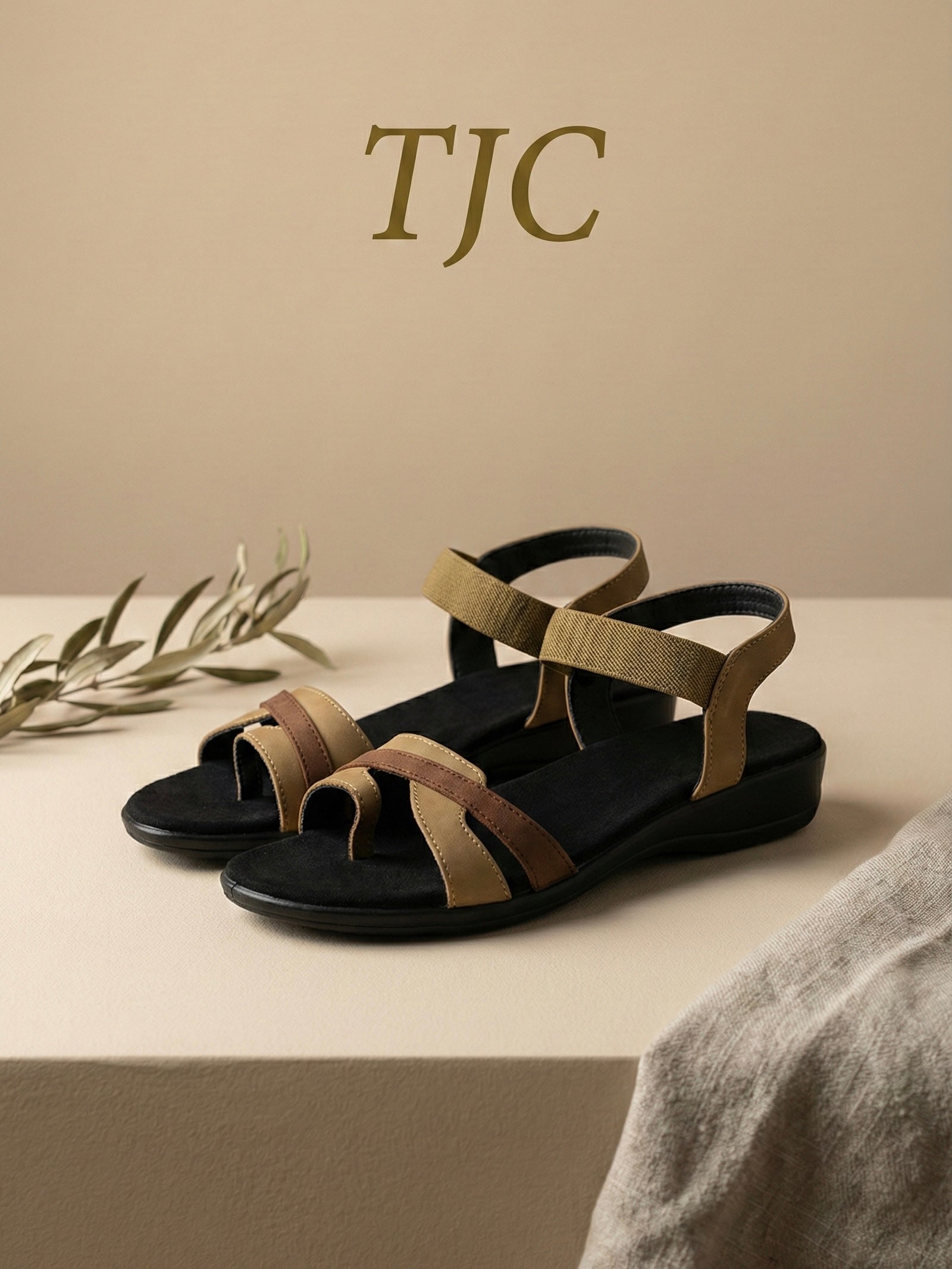 The Urban Stride Wedge Sandal – Secure Fit & All-Day Ease