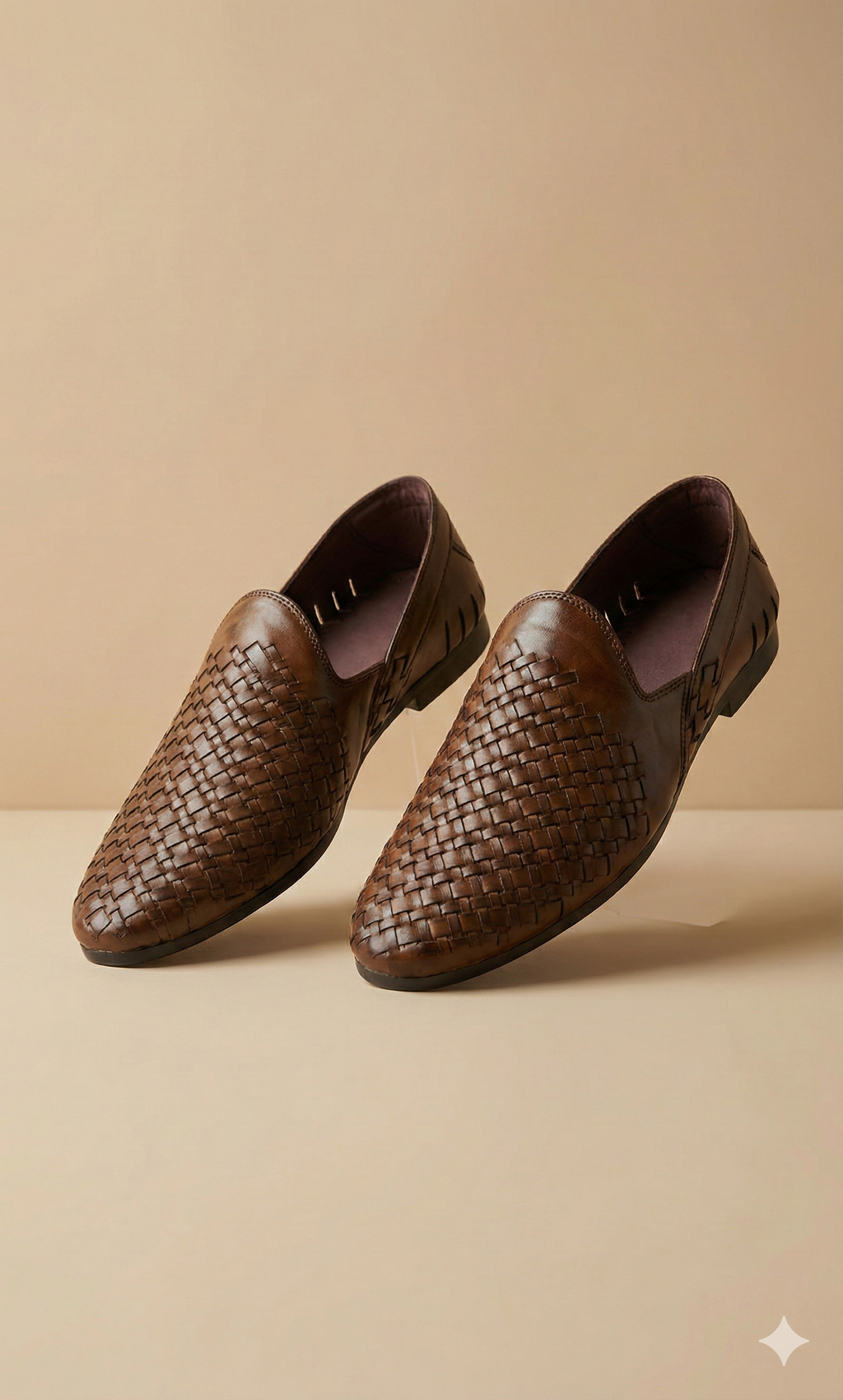 The Cognac Basket-Weave Loafer – Artisanal Trend