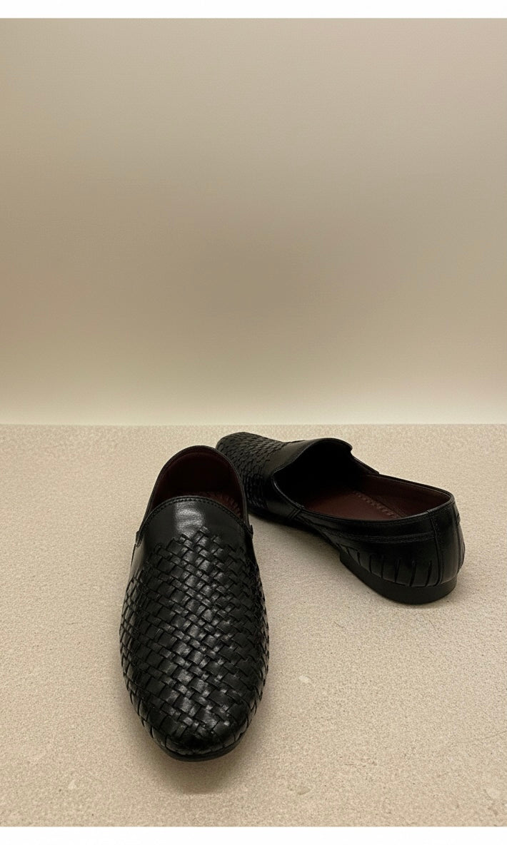 The Cognac Basket-Weave Loafer – Artisanal Trend