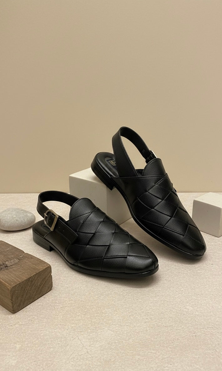 The Woven Leather Slingback – Flexible Luxury