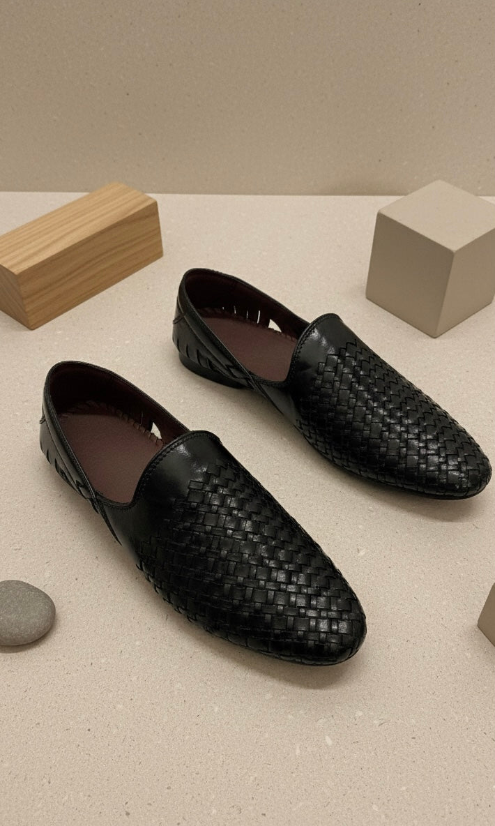 The Cognac Basket-Weave Loafer – Artisanal Trend