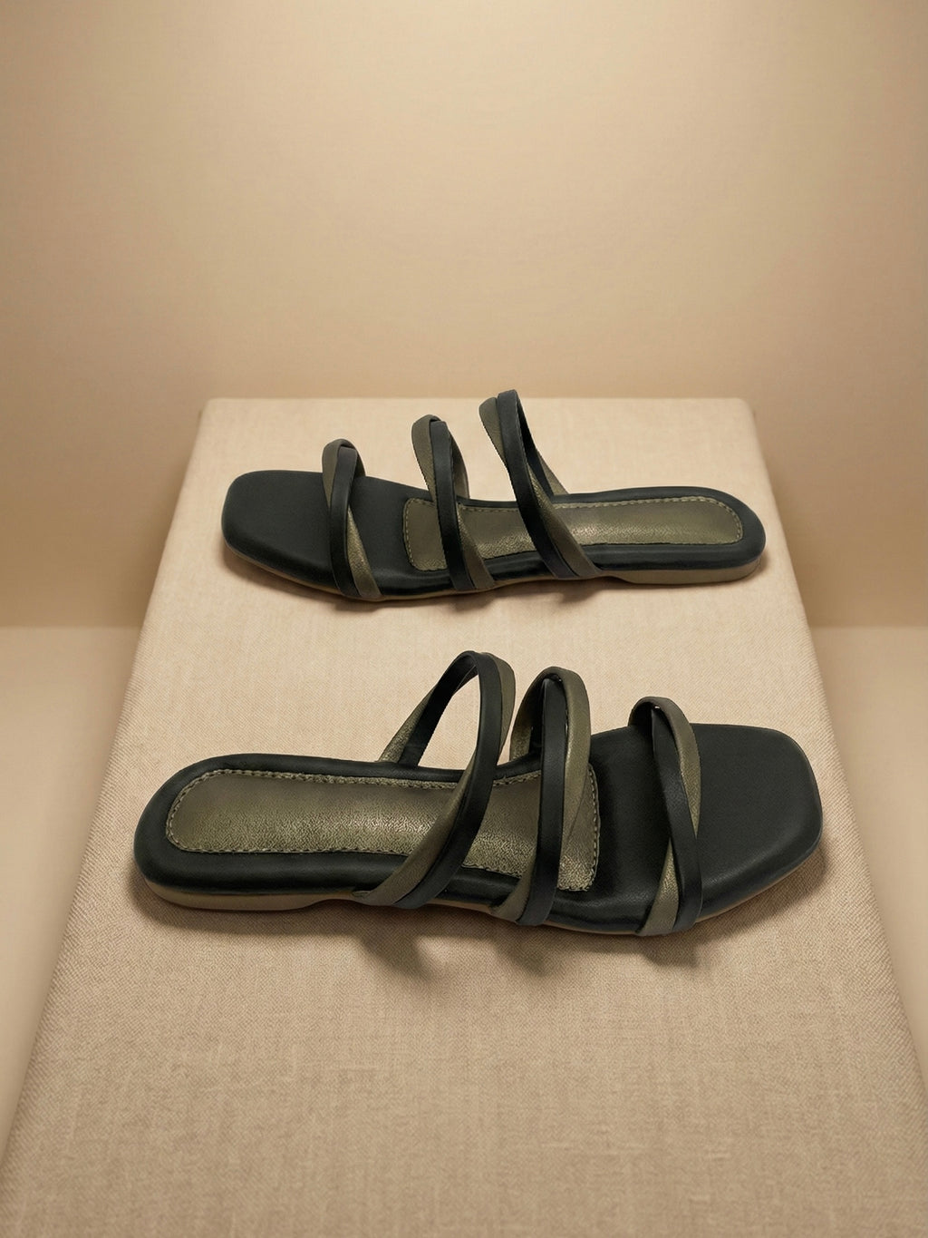 The Tri-Strap Cushioned Slide – Grip Meets Grace